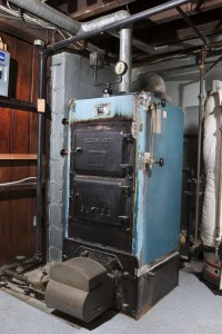 Old furnace that was converted to gas in the 1970s or 80's. the furnace is in the basement of a Long Island home and is NOT effecient, but never failed one day dating back to the 1930's -- knock on wood.